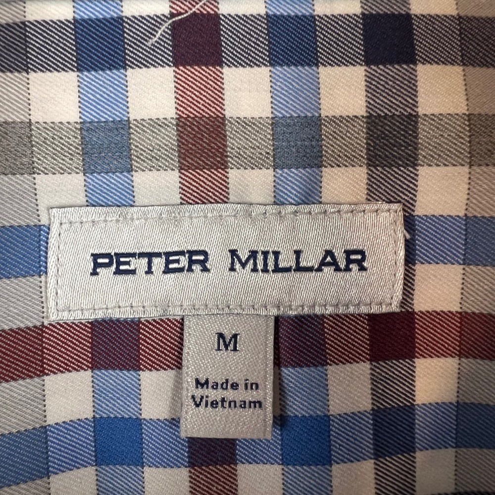 Peter Millar Mens Medium Performance Check Button… - image 4